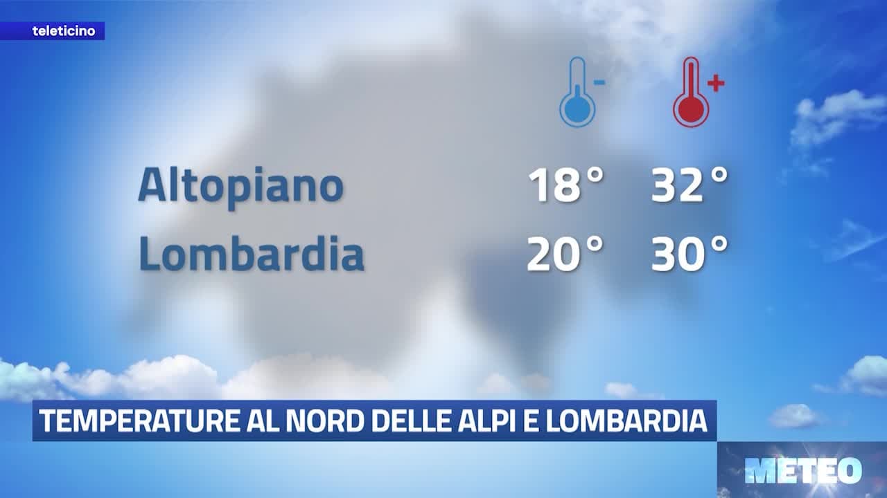 Meteo del 10 luglio 2026