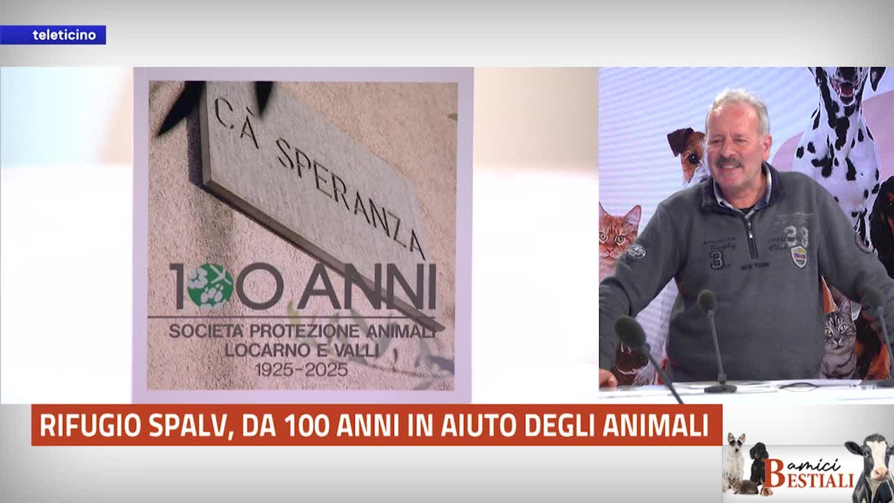 AMICI BESTIALI del 31 marzo 2025 - Rifugio SPALV, da 100 anni in aiuto degli animali