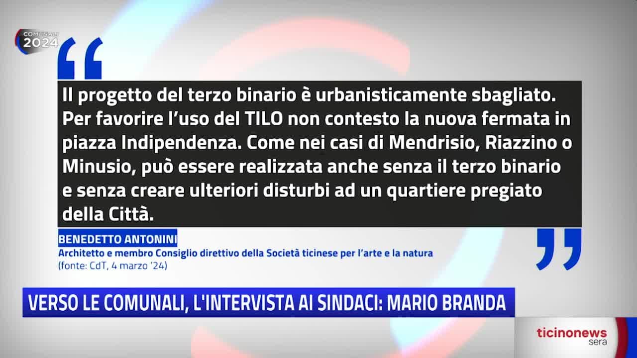 VERSO LE COMUNALI - INTERVISTA A MARIO BRANDA - 12.03.24