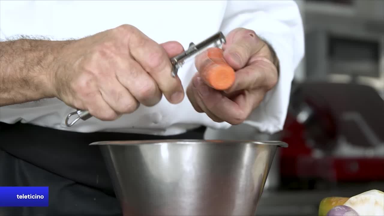 Albrici in 8 minuti - Lombata di vitello cotta a bassa temperatura con emulsione di verdure e olio d’oliva extravergine