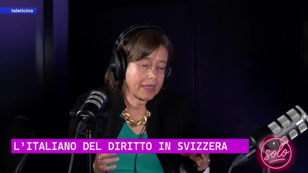 SOLO del 3 ottobre 2025 - L'ITALIANO DEL DIRITTO IN SVIZZERA
