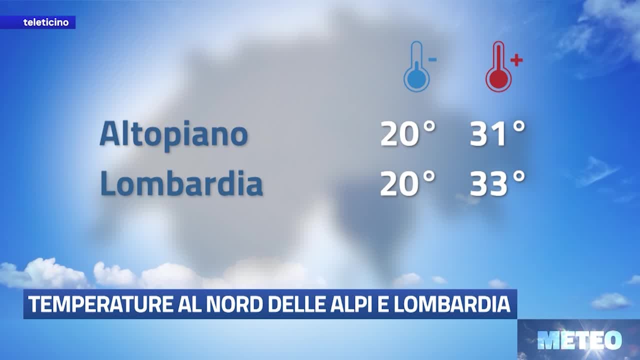 Meteo del 13 luglio 2026