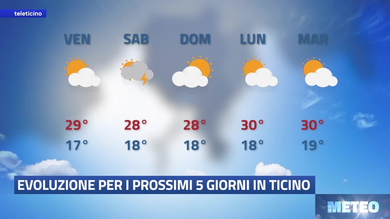 Meteo del 22 luglio 2026