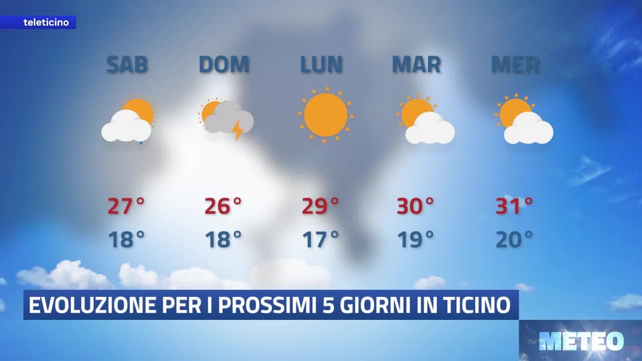 Meteo del 23 luglio 2026
