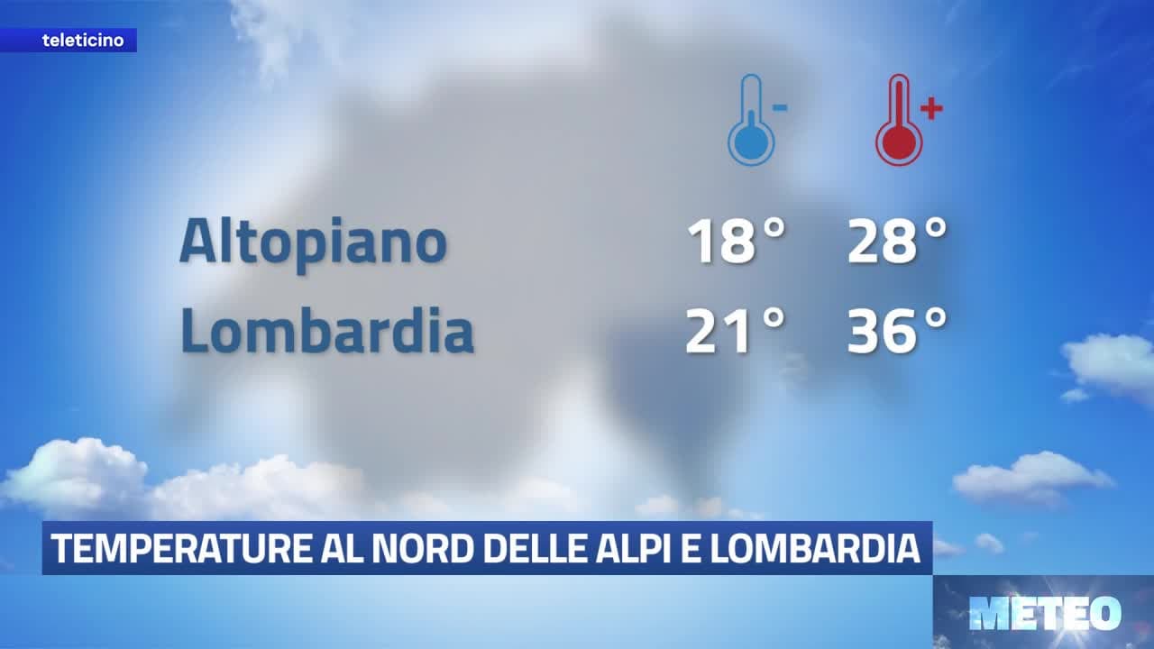 Meteo del 31 luglio 2026
